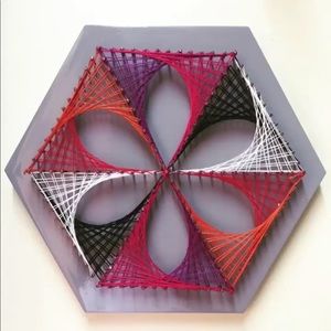 String art hexagon
